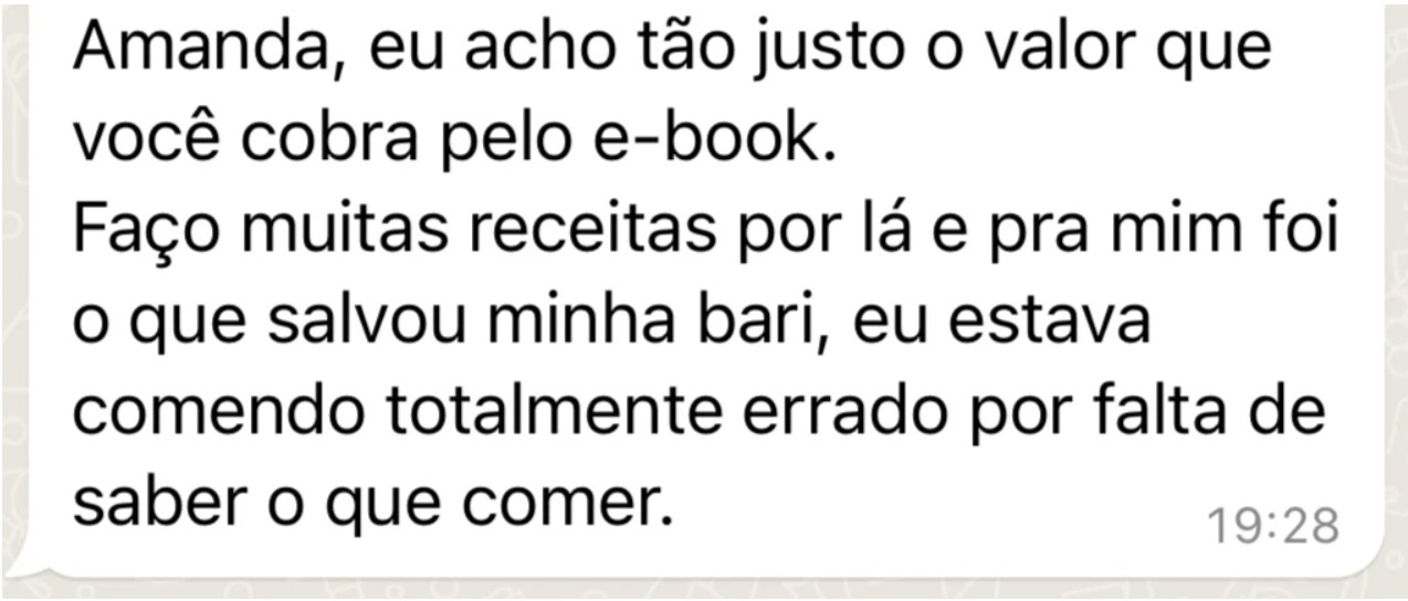 Foto de feedback no whatsapp