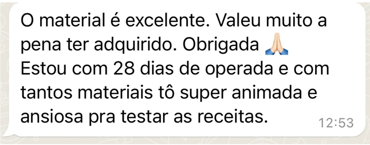 Foto de feedback no whatsapp